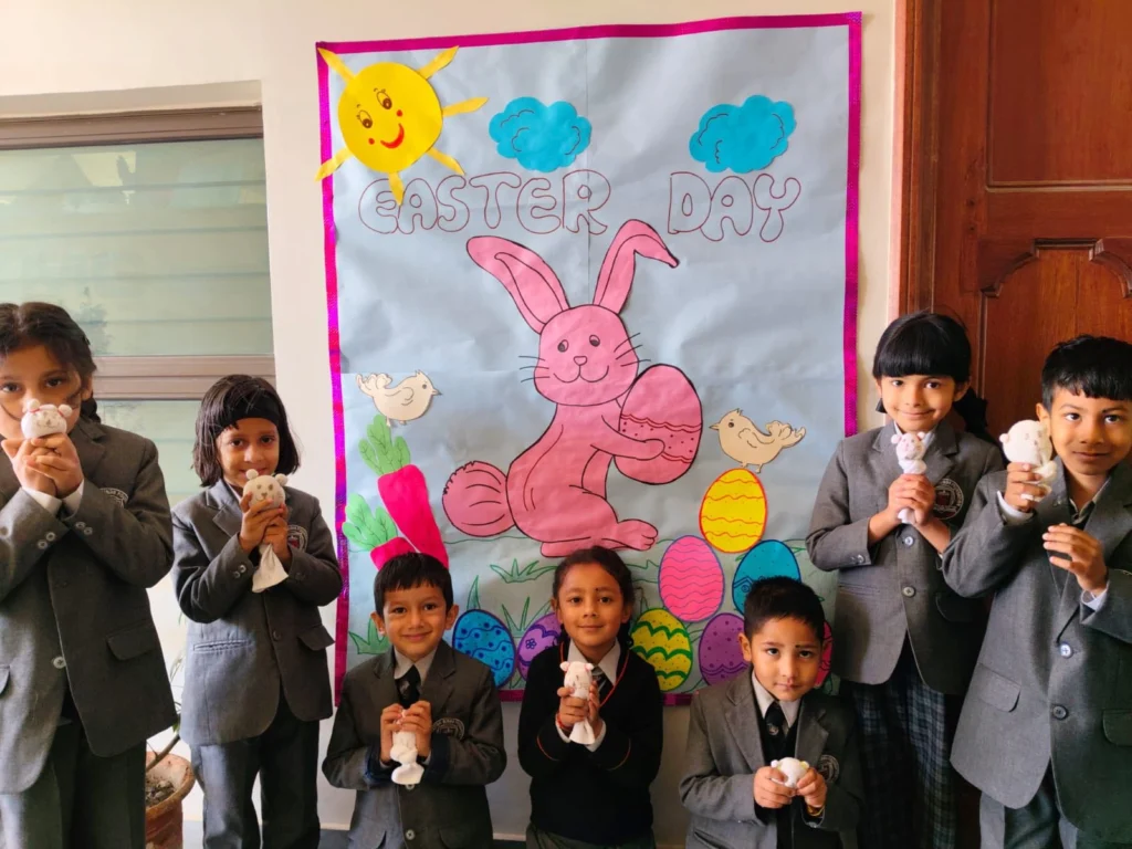 Students attending class and focusing on academics at Solan Public School