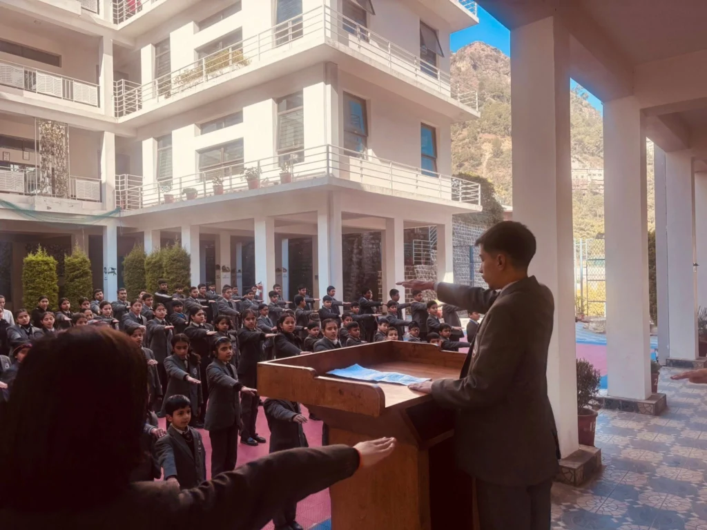 Expansive sports ground for physical activities at Solan Public School