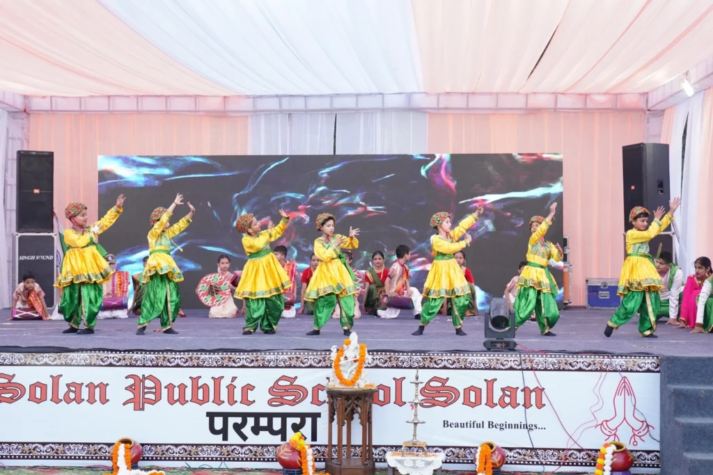 Expansive sports ground for physical activities at Solan Public School