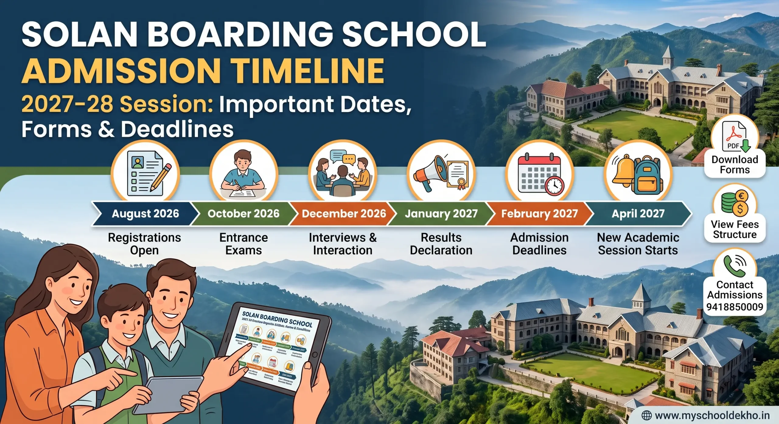 Solan Boarding School Admission Timeline 2027-28